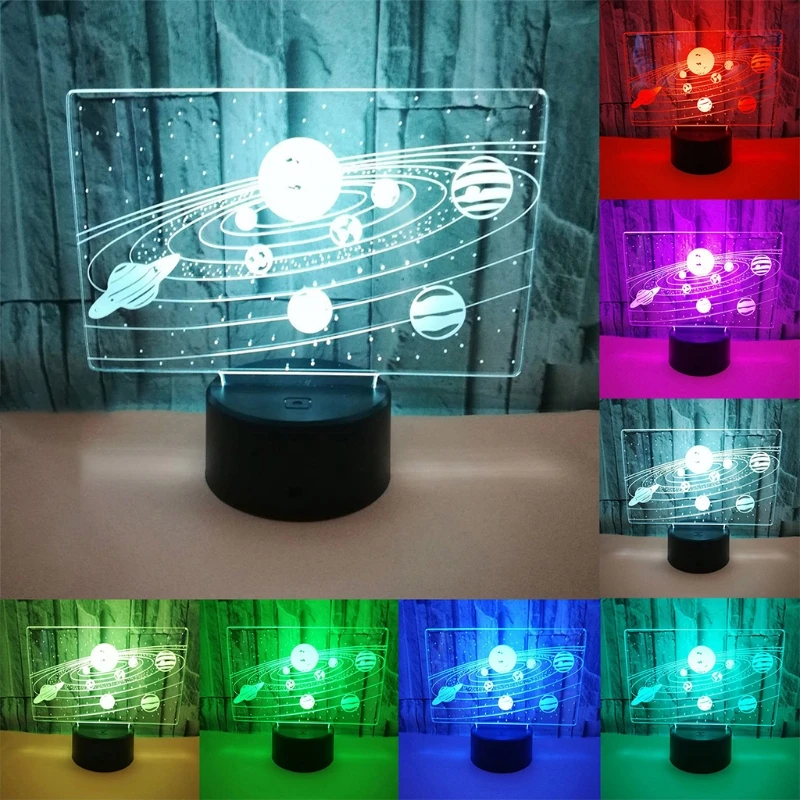 Креативная светодиодная неоновая сенсорная носветильник ПА с солнечной