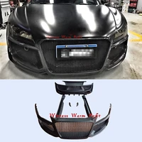 high quality frp unpainted carbon fiber car body kits front bumper rear bumper side skirts car styling for audi r8 body kit