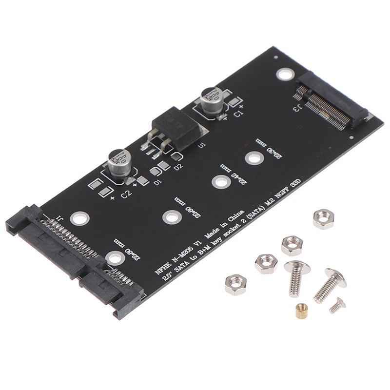 2021 B + M ke M.2 ssd ngff до 2 5 дюймов 15pin sata3 ПК конвертер адаптер карта | Компьютеры и офис