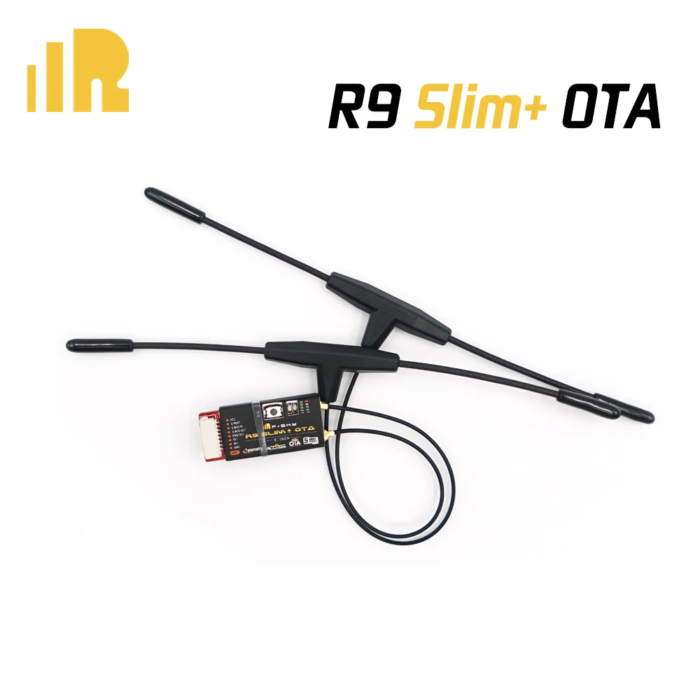 FrSky R9 Slim + receptor OTA acceso 900MHz largo alcance 6 salidas PWM con antenas duales T-0