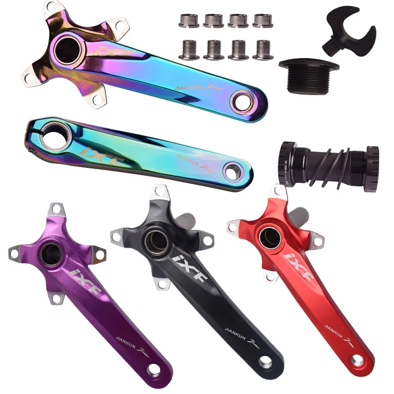 

IXF 104 BCD Bicycle Crank Set CNC 170mm Hollow Integration Cranks Arm MTB/Road Bike Aluminum Alloy Crankset With BB Accessories