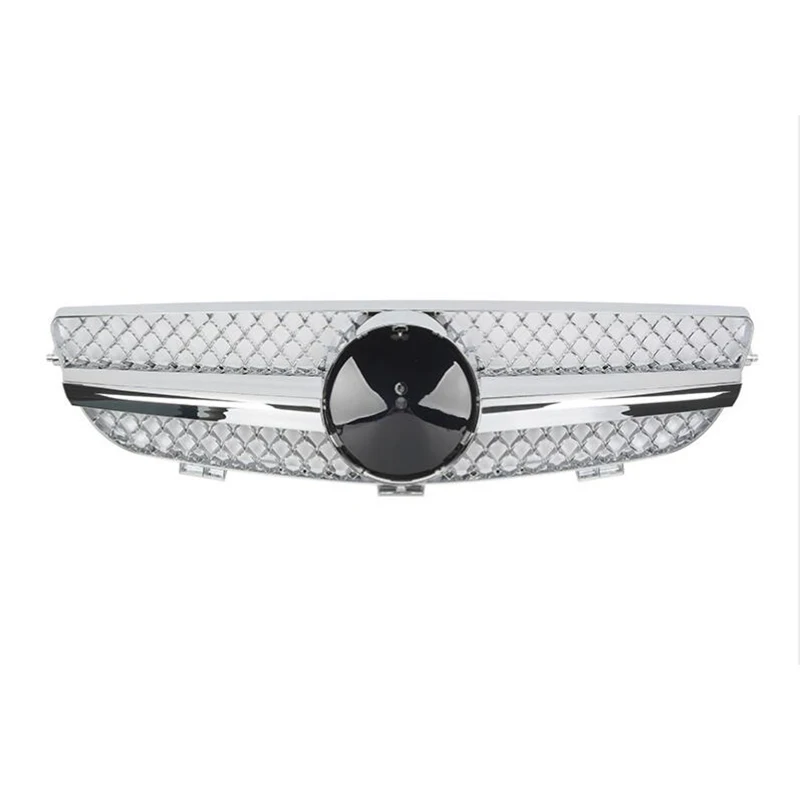 Для Mercedes Benz CLK-Class W209 гриль 2003-09 SL стиль черный/плоский черный/все