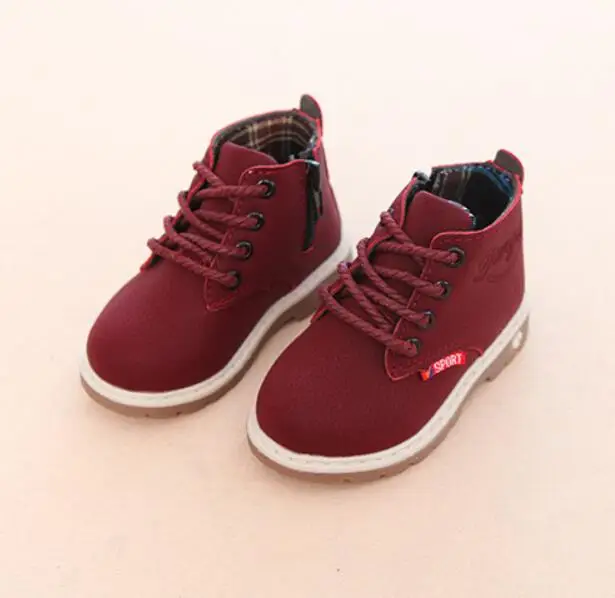 Детская повседневная обувь новые весенние ботинки martin для мальчиков модные