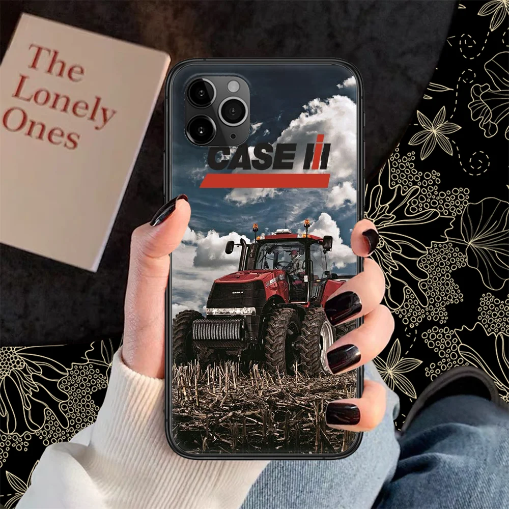 Чехол для телефона с логотипом Tractor CASE IH для iphone 5 5s se 2 6 6s 7 8 12 mini plus X XS XR 11 PRO MAX черный, красивый фундамент tpu on.