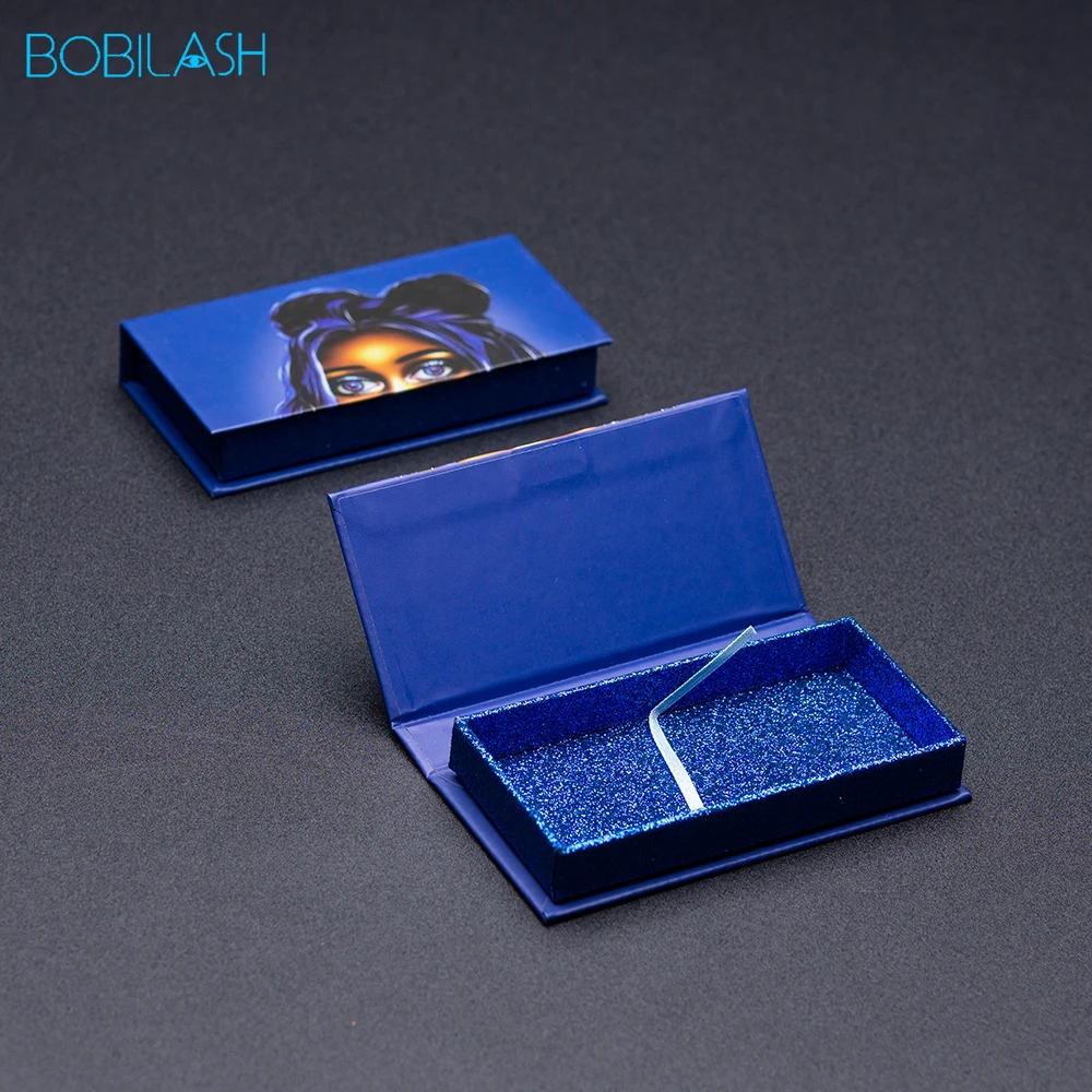 

Wholesale Eyelash Packaging Box 5-30PCS Empty Lash Packaging with Tray Rectangle Case 25mm Mink Lashes Box Eyelashes Package