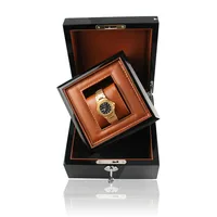 2020 Luxury Business Antique Gift Wood Watch Box With Key PU Jewelry Box Wooden Piano Paint Watch Display Square Gift Box