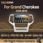 Автомагнитола Tiebro для Jeep Grand Cherokee WK2 2008-2013 2DIN Android 10,0 автомобильный мультимедийный плеер стерео приемник радио автомобильный