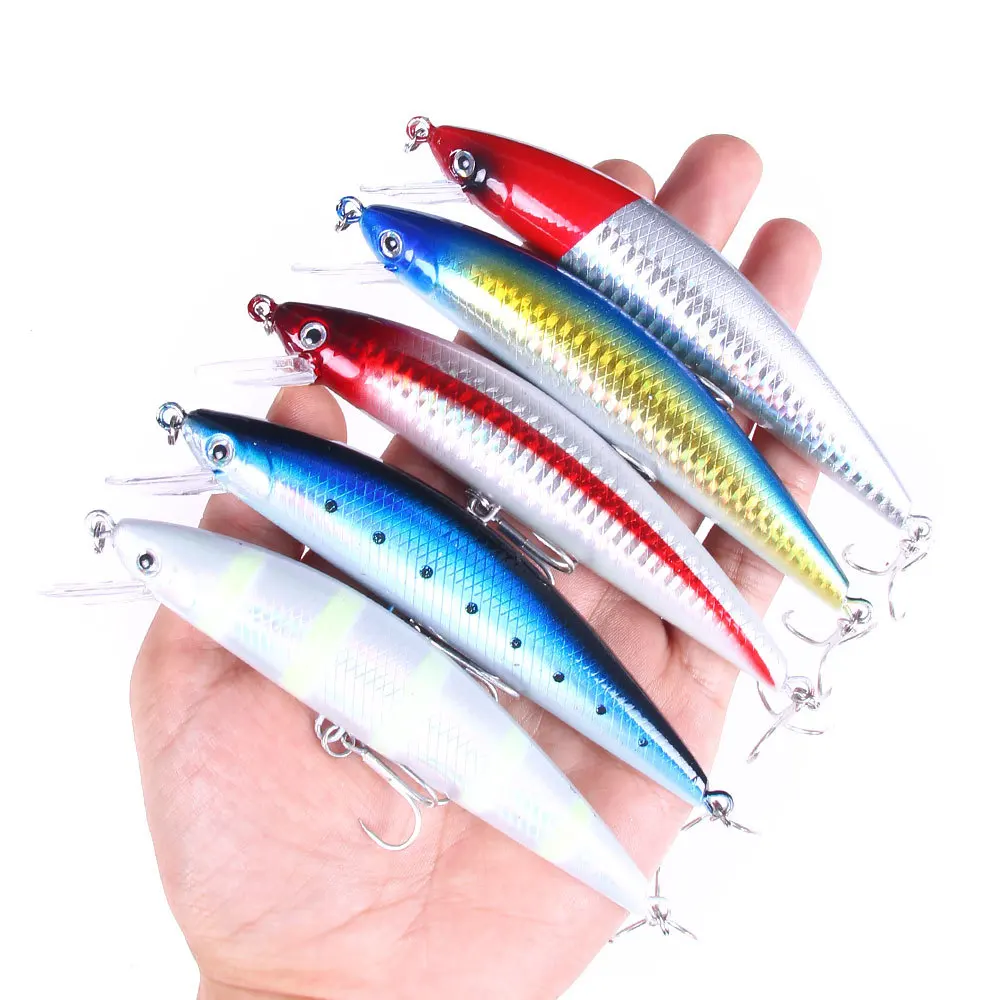 

1pcs Sinking Minnow Fishing Lure 12cm 39g Artificial Hard Bait Trolling Crankbait Bass Pike Wobbler Pesca Carp Fishing Tackle