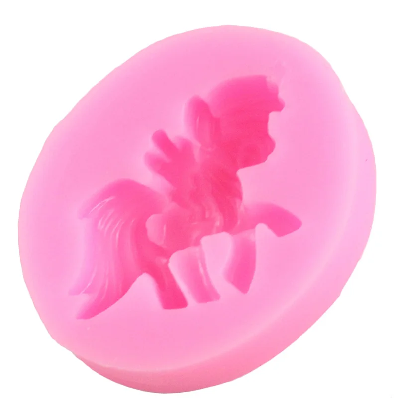 Силиконовая форма для торта 3D единорог полимерная глина смола формы помадки