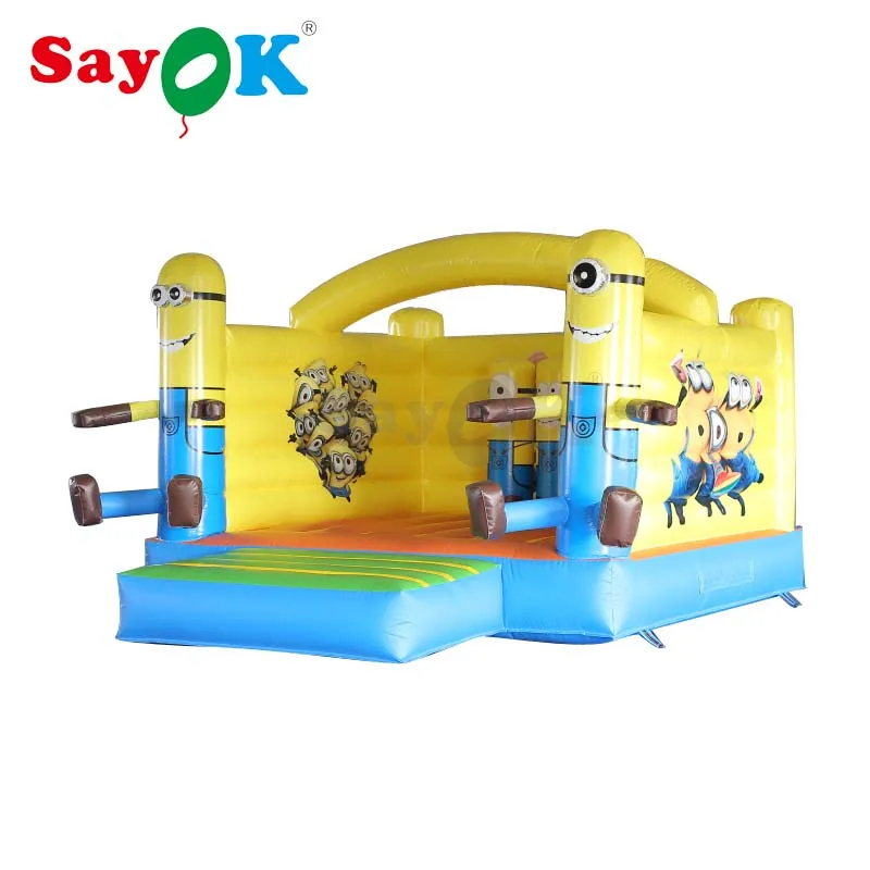 

SayOK Outdoor Inflatable Jumper, Inflatable Little Yellow Man Bouncer Inflatable Trampoline for Event/Commercial/Rental