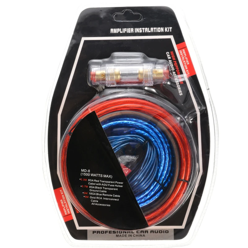 1500 Вт 10 калибровочный кабель автомобильный аудио комплект усилитель усилителя RCA