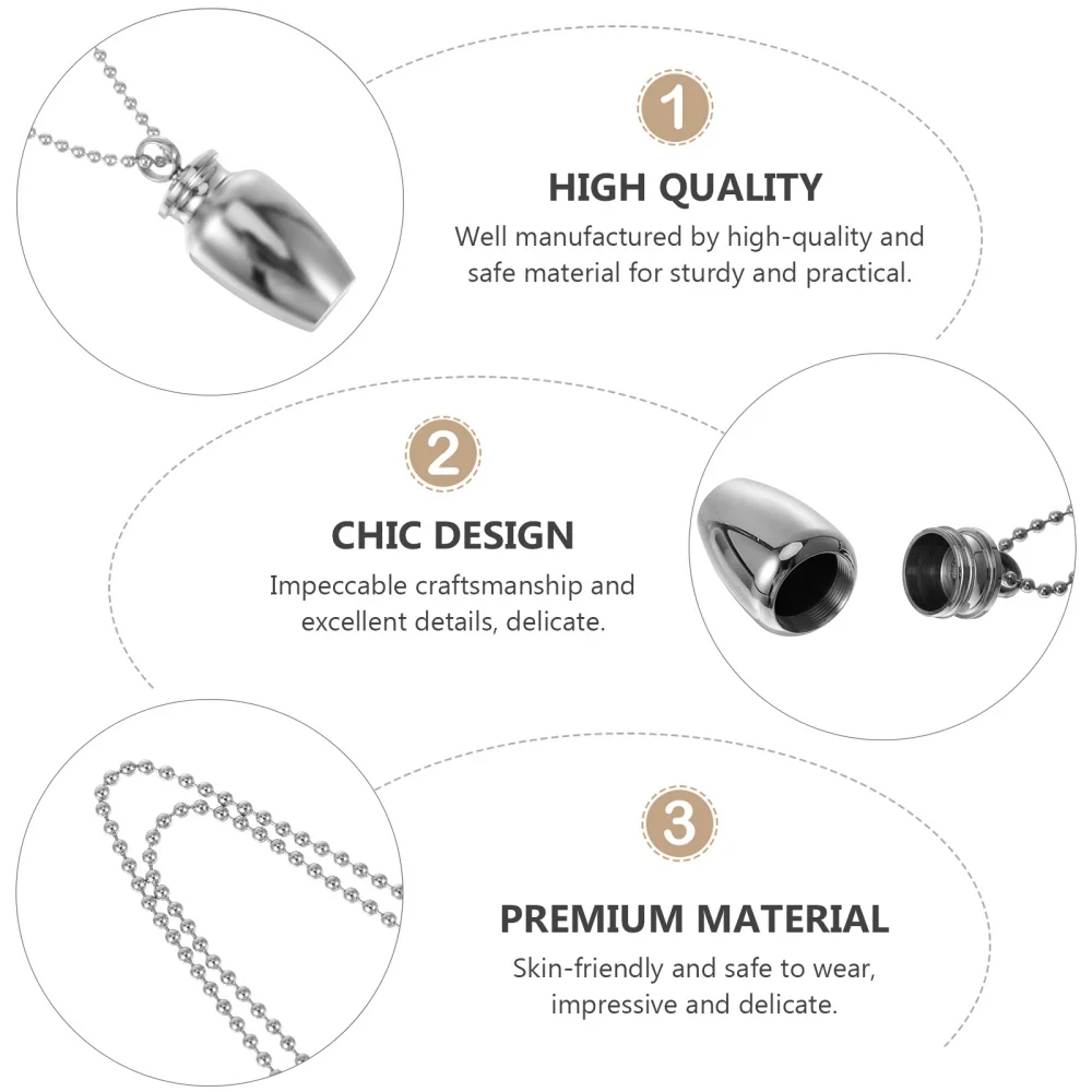 

Commemorative Necklace Teeth Storage Necklace Baby Tooth Organizer Pendant