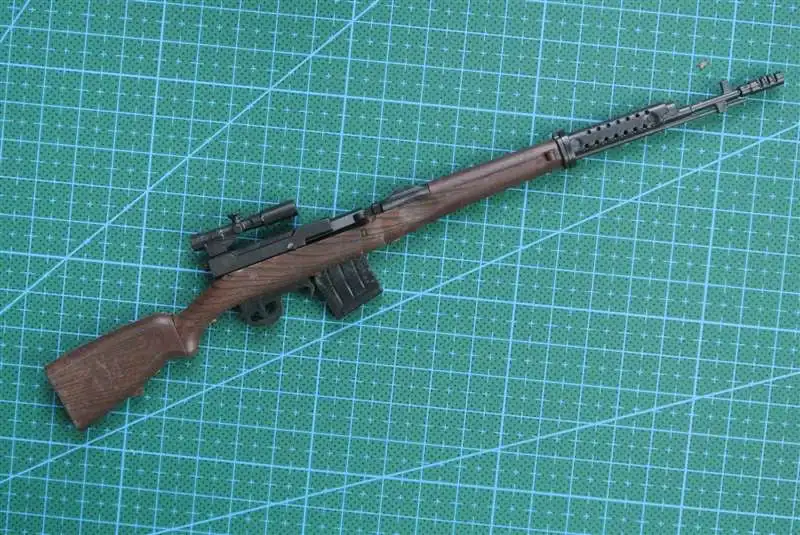 1:6 SVT-40 винтовка пистолет Модель с покрытием пластик военная модель аксессуары для 1" экшн фигуры дисплей коллекция - Цвет: only gun