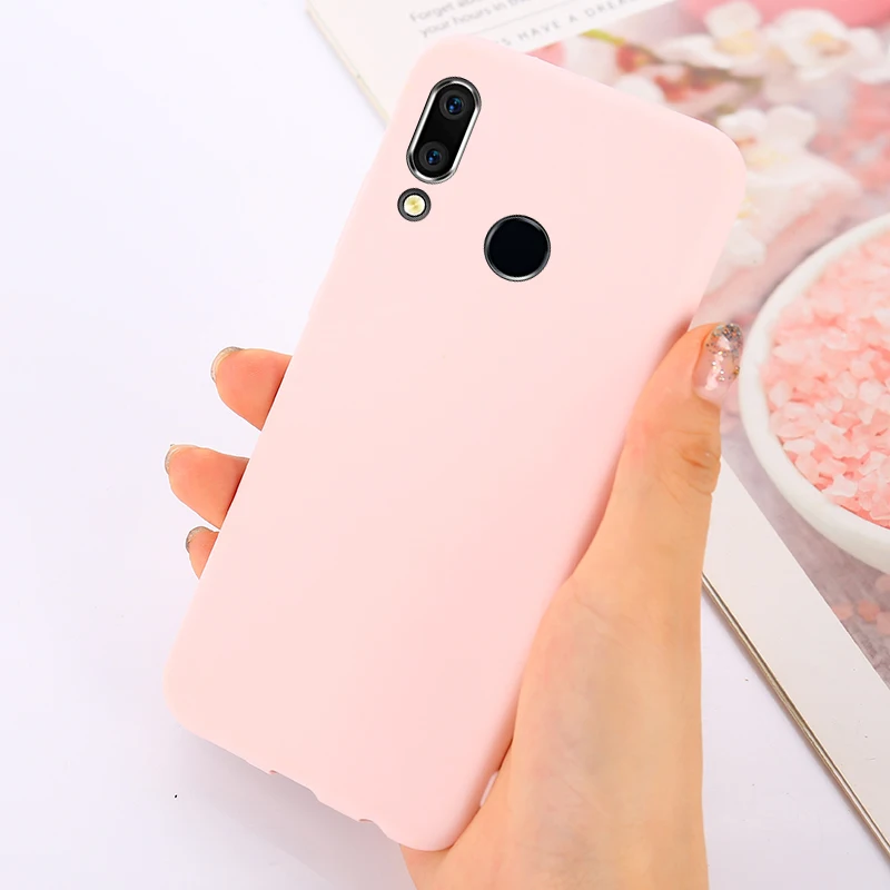 Для huawei Y7 Pro Y6 Prime Y9 P Smart однотонный Мягкий чехол из ТПУ силиконовый чехол для huawei P30 Lite Nova 4e