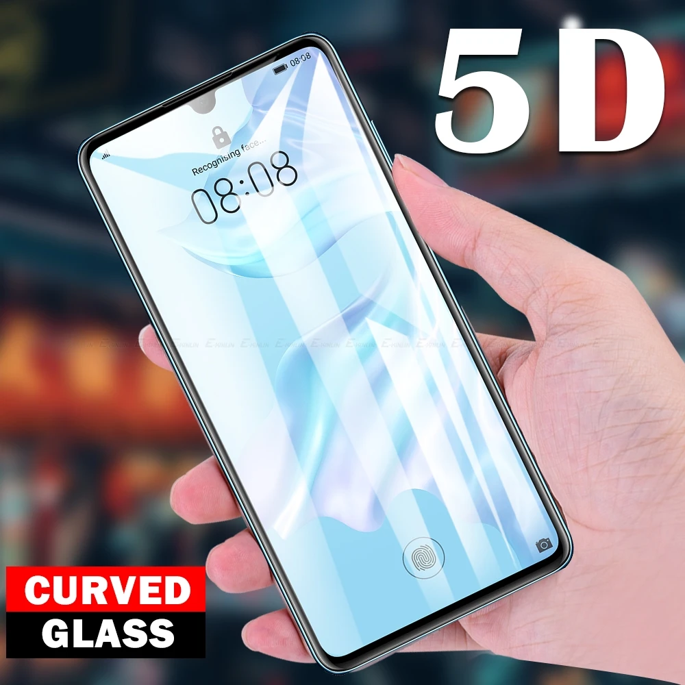 

5D изогнутая Защитная пленка для экрана из закаленного стекла для HuaWei P50 P40 P20 P30 Pro Plus Lite XL E 5G