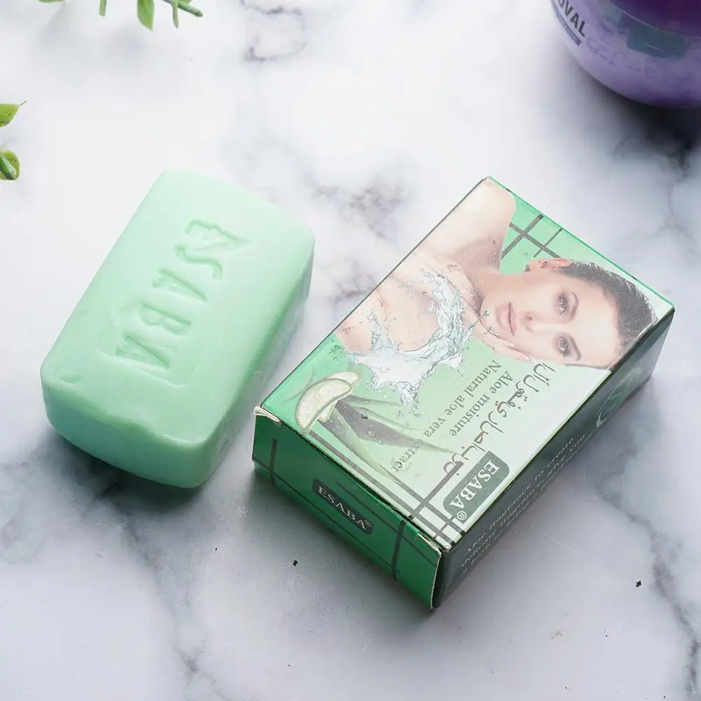 

New 100g Aloe Vera Soap Skin Care Detoxification Oil-control Healthy Skin-whitening Soaps Handmade Blanqueador Bath Sapone N6p9