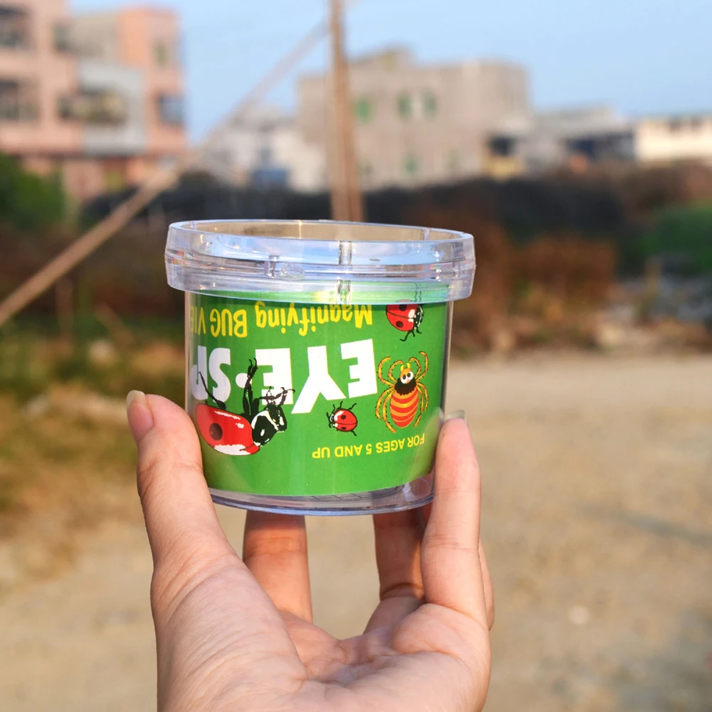 Коробка с лупой для наблюдения за насекомыми чашка эксперимент обучающая