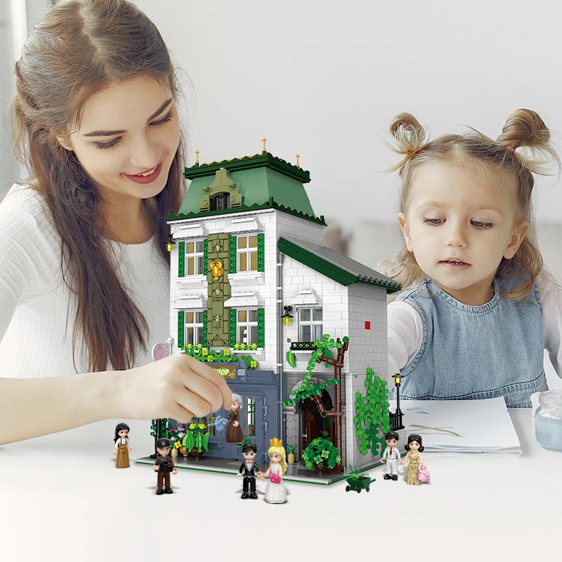 

XingBao Creator City Street Series Europe Architecture Blocks Building Model Assembled Bricks Adult Parent-Child Toys Gift