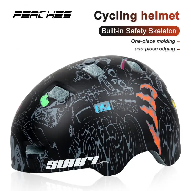 

Kids/Adults Helmet MTB Bike Round Men Women Cycling Hat Adjustable Head Size Mountain Road Bicycle Helmets Sport Accessories