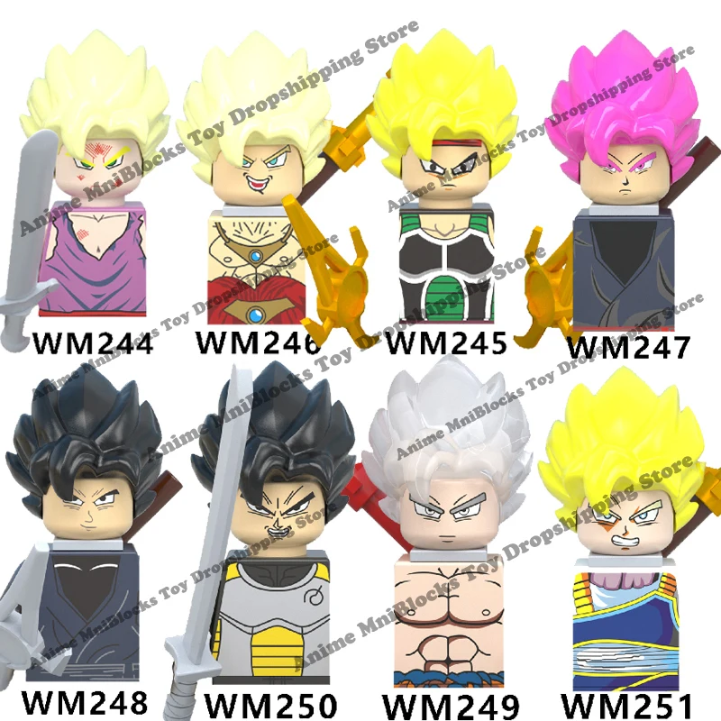 WM6032 Goku аниме мультфильм Драконий жемчуг Z строительные блоки кирпичи мини