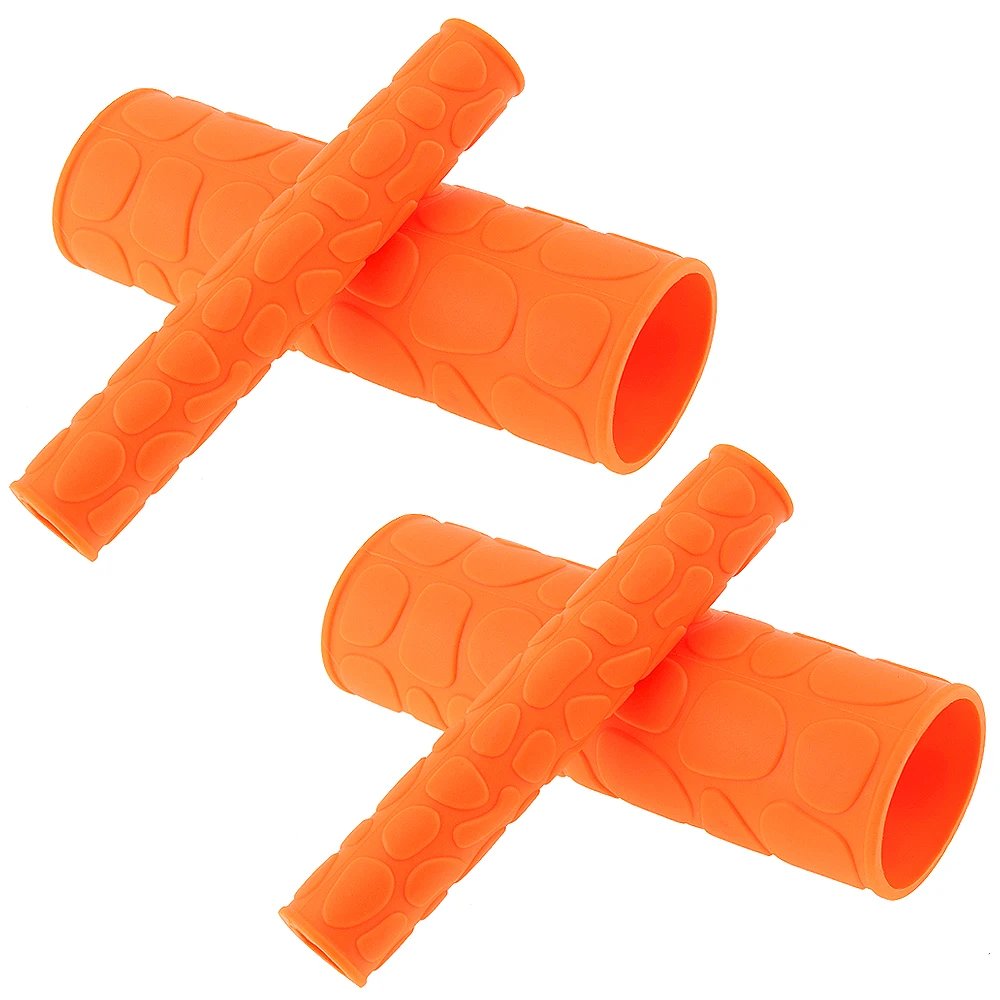 1 Pair 106 MM Soft TRP Motorcycle Handle Grips with Pattern and 2 Pcs Handbrake Covers for Universal Motorbike Moped | Автомобили и