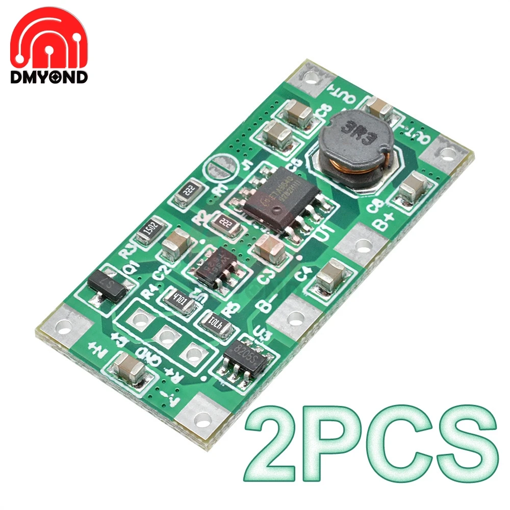 

2pcs/lot 5V1A UPS Uninterruptible Power Supply Module 18650 Lithium Battery Step Up Reverse Router with Protection Charging Tool