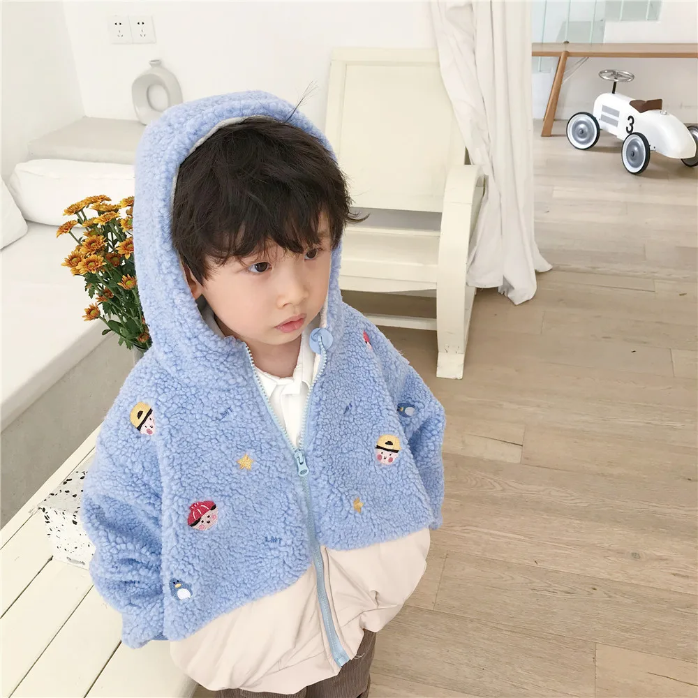 Tonytaobaby зимняя новая детская одежда для мальчиков и девочек милое стильное теплое