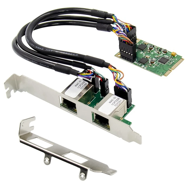 

1Pcs 2.5 NVME/PCI-E 750 SSD to M.2 NGFF PCIe X4 SSD Adapter & 1Pcs Mini PCIE Gigabit Ethernet Network Card