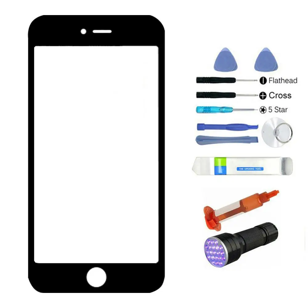 

Mobile Phone Outer Front Glass Lens Screen Replacement Kit Repair Tools for iPhone 6/6S/6P/6SP/7/7P/8/8P