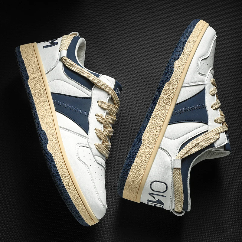 Кроссовки на плоской подошве мужские повседневная обувь для бега шнуровке