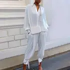Женские плиссированные брюки Bella, белые длинные брюки палаццо, с широкими штанинами, повседневные, 2021
