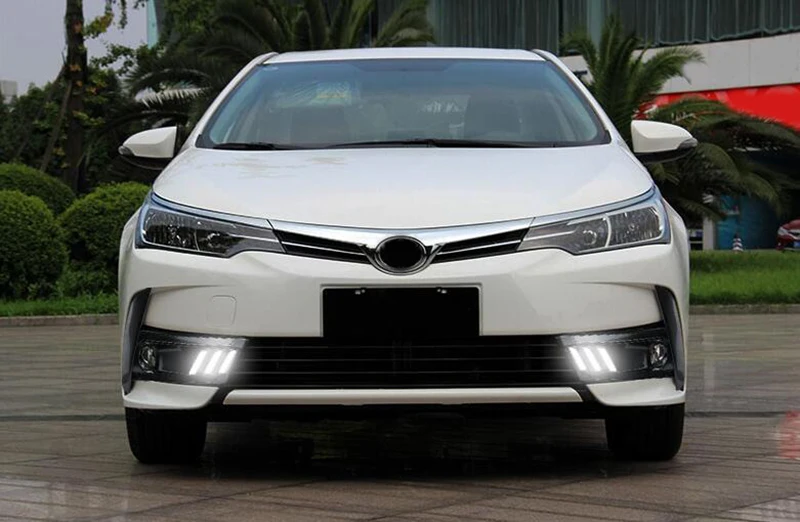 Для Toyota Corolla 2017 2018 Автомобильная мигающая противотуманная фара крышка