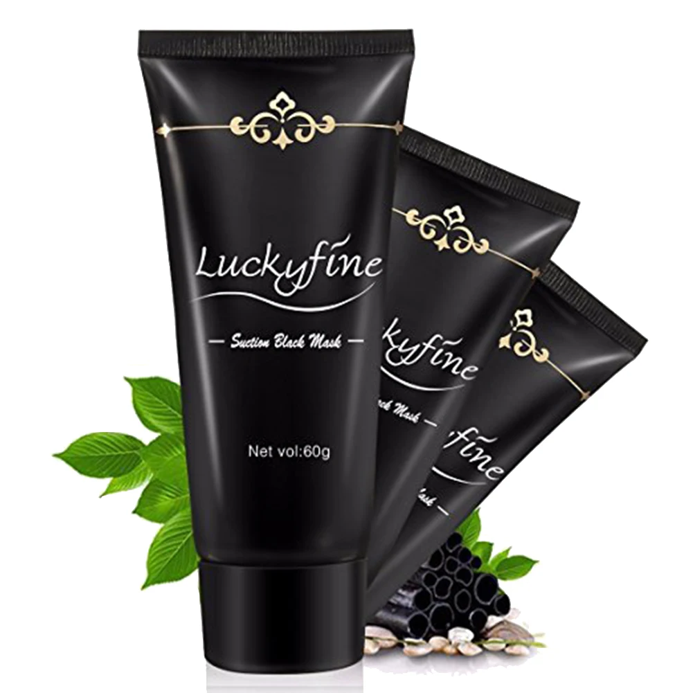 Luckyfine 60 мл маска для удаления черных точек лица глубокая Очищающая маска для ухода за кожей