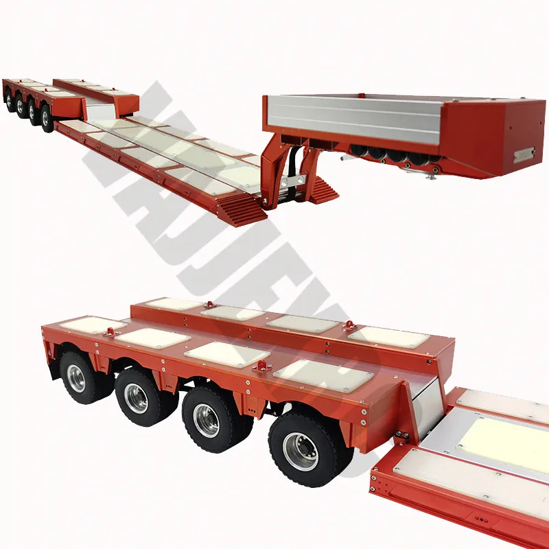 

Detachable All-Metal Flatbed Trailer for 1/14 Scale Tamiya Remote Control Tractor Truck Scania R620 R470