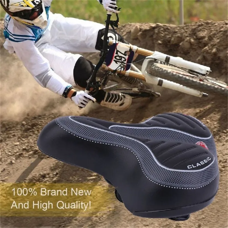 

Sports Seat Soft Mountain Bike Saddle Stripe Bicycle Cushion Riding Equipment