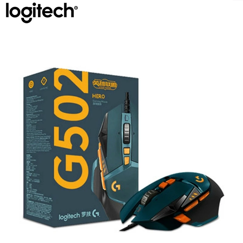 G502 LOL Оригинальная Проводная программируемая игровая мышь lotech G403/G502/MX518/G402/G302/G102/G300s RGB игровая офисная Поддержка мыши Настольный Lap - Цвет: G502 LOL
