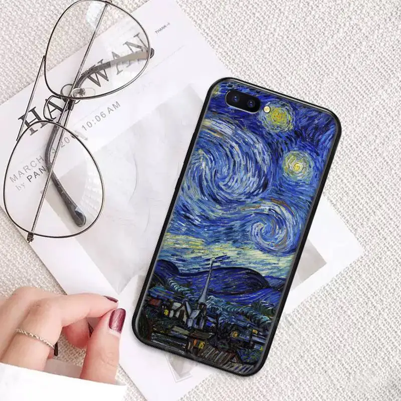 

Abstract art oil van gogh Phone Case For OPPO realme 7 6 5 3 2 Pro reno 3 2 Z ace Pro soft silicone coque
