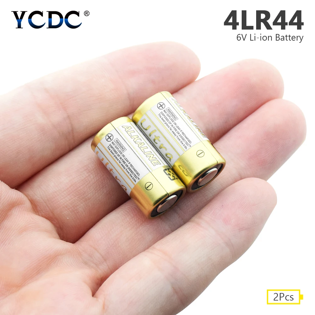 YCDC 2 шт. 4LR44 6V 150 мА/ч сухой щелочной Батарея для дрессировки собак воротники A544 4034PX