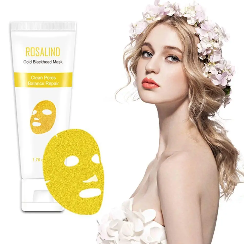 24K золотой коллагеновая маска для удаления черных точек прыщей черные точки с