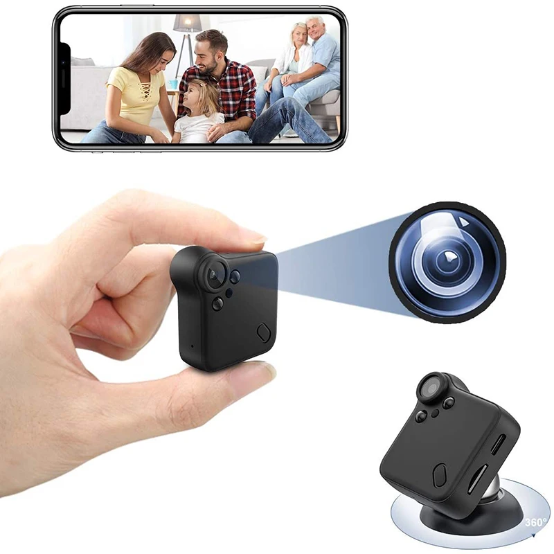 

QZT Mini WIFI Camera Full HD 1080P Wide Angle Small Secret Video Camera WIFI Wireless Mini IP Cam IR Night Vision Mini Camcorder