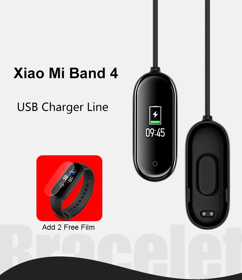 

USB-зарядные устройства для Xiaomi Mi Band 4, зарядный кабель для Mi Band 4, магнитный беспроводной зарядный адаптер