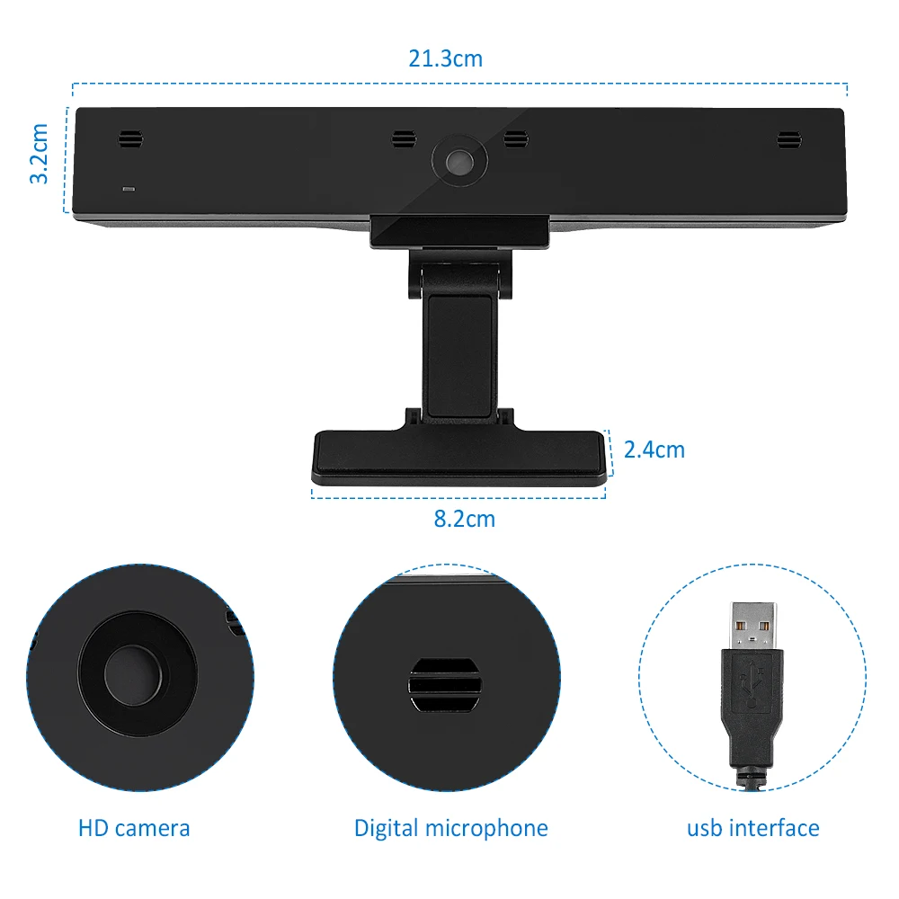 

HD 1080P Webcam Camera For Office Conference TV Laptop ComputerAuto Focus USB Computer Camera Web Camera Built-In Microphone
