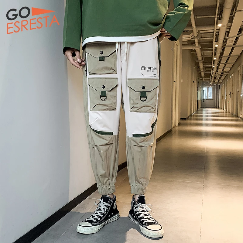 

2020 Летние повседневные мужские спортивные штаны большого размера, мужская одежда из хлопка для бега, уличная одежда, военные тактические брюки-карго с большими карманами