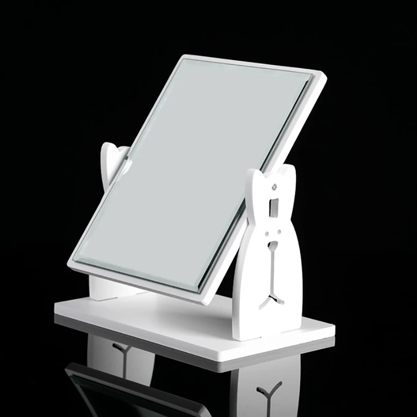 

Rotate Cute Rabbit Makeup Mirror With Drawer Desktop Cosmetic Storage Box Organizer Multifunction Rack Single Side Mirror