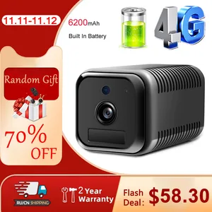 4G 1080P Surveillance Battery IP Wifi Camera Network Night Vision Monitor Home 2MP HD Mobile Phone Remote Mini Wireless Camera