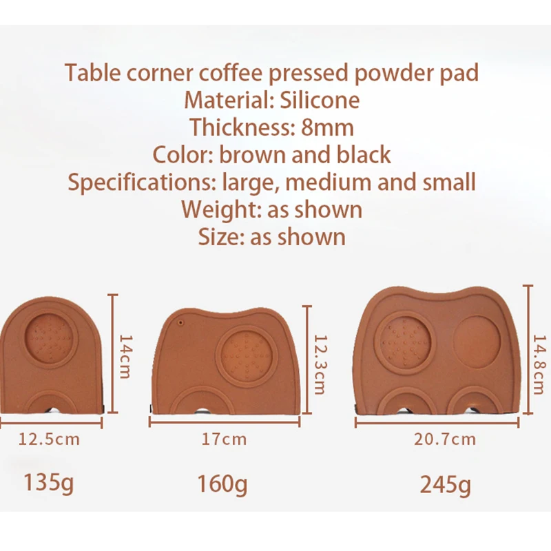 

Coffee Pressed powder pad Silicone Tamper Mat for coffee non-slip mat Coffee tools Coffee Compactor Accessories Coffeeware