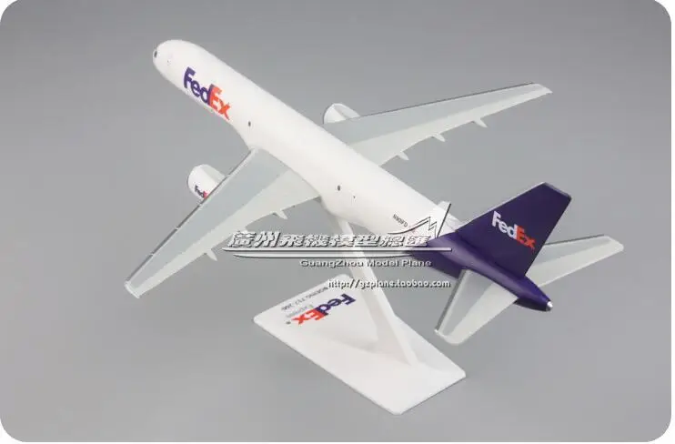 24 см Пластиковый FedEx модель самолета B757-200 N901FD авиакомпания модель самолета W Стенд самолет подарок