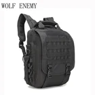 Рюкзак мужской тактический для ноутбука 14 дюймов, уличный Водонепроницаемый ранец с системой Молле для пешего туризма и кемпинга, дорожная сумка на ремне для планшета