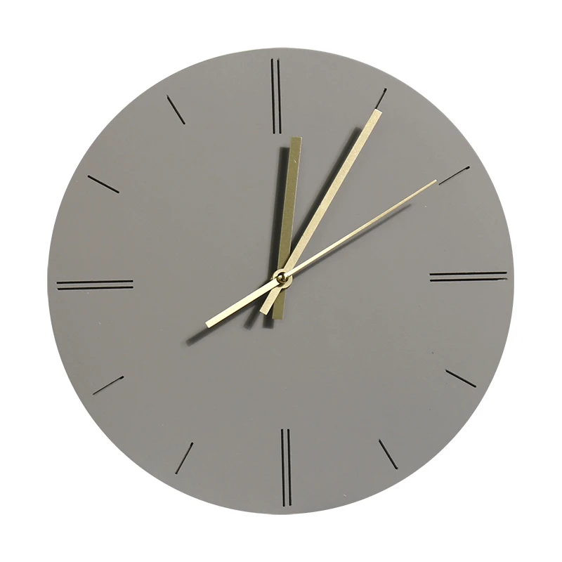 Настенные часы в винтажном стиле простые голубые настенные с циферблатом для