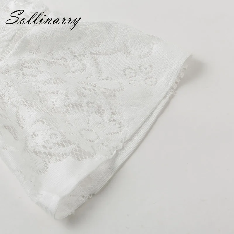 Sollinarry/Белое платье миди с вырезами женские летние сексуальные платья высокой